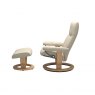 Stressless Quickship | Consul Classic Recliner Chair and Footstool | Leather