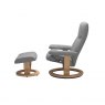 Stressless Quickship | Consul Classic Recliner Chair and Footstool | Leather
