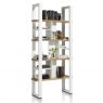 Habufa Arizona Room Divider | Oak Railway Brown & White Lacquer
