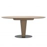 Stressless Bordeaux Extendable Round Pedestal Dining Table | Oak