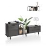 Habufa Ridge Metal Element | Castle Anthracite