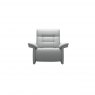 Stressless CLEARANCE | Mary | 2 Seater Fixed Sofa and Electric Reclining Armchair | Misty Grey Leather